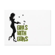 Girls With Guns Postcard