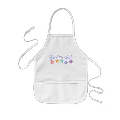 Girly-Cue Flower Girl Apron by bridalboutique