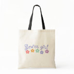 Girly-Cue Flower Girl Canvas Bags