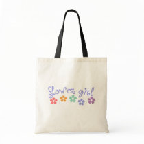 Girly-Cue Flower Girl Canvas Bags
