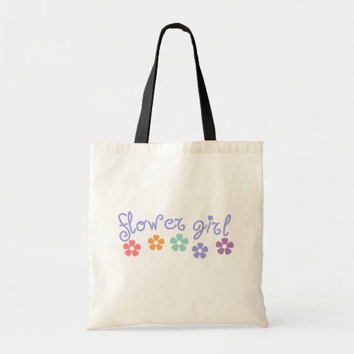 Girly-Cue Flower Girl Canvas Bags
