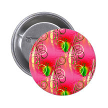 Girly Floral Swirl Hot Pink Green Gifts for Her