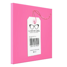 Girly Geek Tag Gallery Wrapped Canvas
