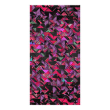 Girly Geometric Explosion Photo Greeting Card