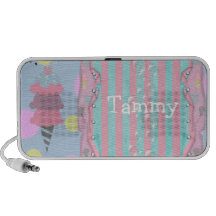 girly ice cream fun tween travel speakers