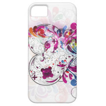 Girly iPhone5 Abstract Pink Heart Case-Mate Case iPhone 5 Covers