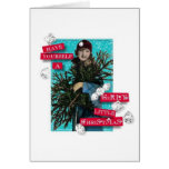 Girly Little Christmas Card
