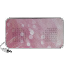 Girly Pink Bokeh Doodle Speaker