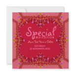 Girly Pink Boudoir Special Party  Invitation