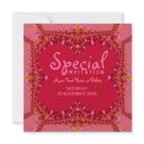 Girly Pink Boudoir Special Party  Invitation