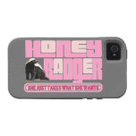 Girly PINK  Honey Badger - Takes What SHE wants iPhone 4/4S Covers
