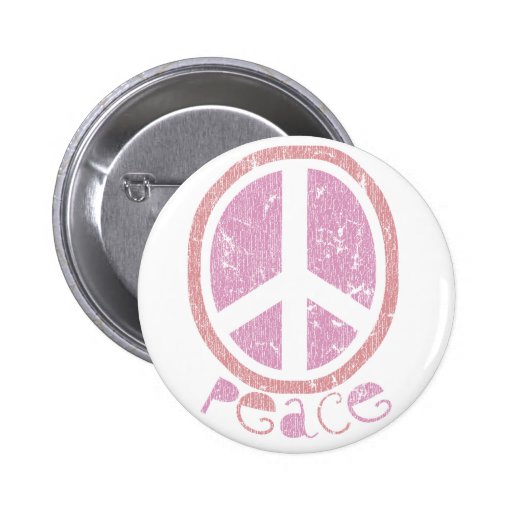 Girly Pink Peace Sign