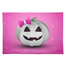 Girly Pumpkin Halloween - Placemat