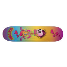Girly Punk Rock Skateboard Deck