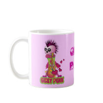 Girly Punk Rocker Coffee Mugs