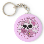 Girly Punk Skull Key Chain