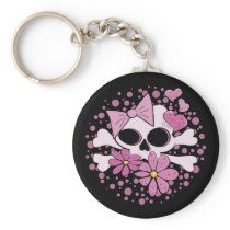 Girly Punk Skull Key Chains