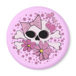 Girly Punk Skull magnets