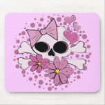 Girly Punk Skull Mouse Pads