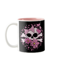 Girly Punk Skull Coffee Mugs