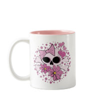 Girly Punk Skull Coffee Mug