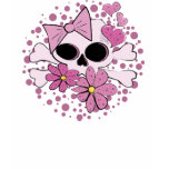 Girly Punk Skull t-shirts