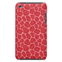 Girly Red Leopard Pattern Ipod Touch Case