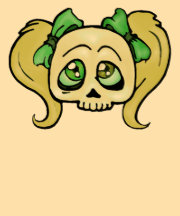 Girly Skull Blonde Tee Shirt
