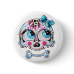 Girly skull pins