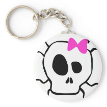 Girly skull key chains