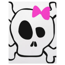 Girly skull customized letterhead