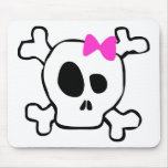 Girly skull mousepad