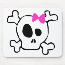 Girly skull mousepad