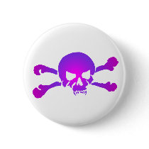 Girly Skull of the Undead Buttons