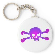 Girly Skull of the Undead Keychains