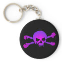 Girly Skull of the Undead keychains