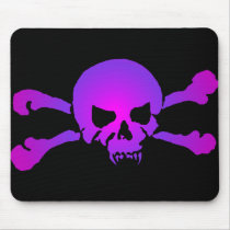 Girly Skull of the Undead Mouse Pad