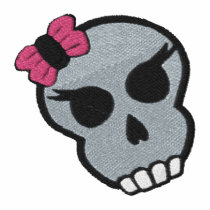 Girly Skull Punk Goth Design 2 Shirt Polo