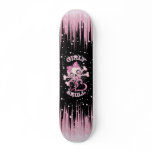 GIRLY SKULL SKATE SKATEBOARD DECK