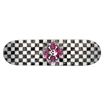 Girly Skull Skateboard