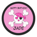 Girly Skull stickers