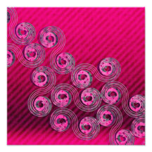Girly Swirly Polka Dots and Stripes Photo Art