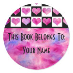 Girly This Book Belongs To Sticker