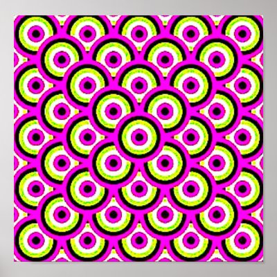 girlyoptillusions posters by CreativeColours