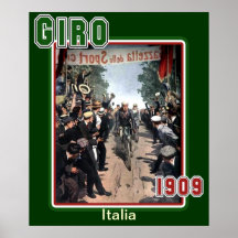 Giro 1909 Vintage Cycling Sports Fan Posters