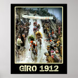 Giro 1912 Vintage Cycling Sports fans Bicycle Poster