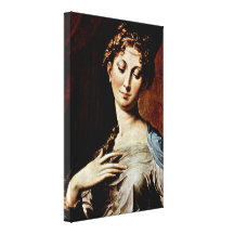 Girolamo Maria Mazzola - Head of the Madonna Gallery Wrapped Canvas