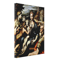 Girolamo Maria Mazzola - Madonna and Saints Gallery Wrap Canvas