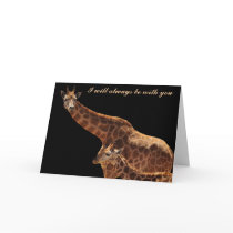 girraffes, I will always be with you Greeting Cards