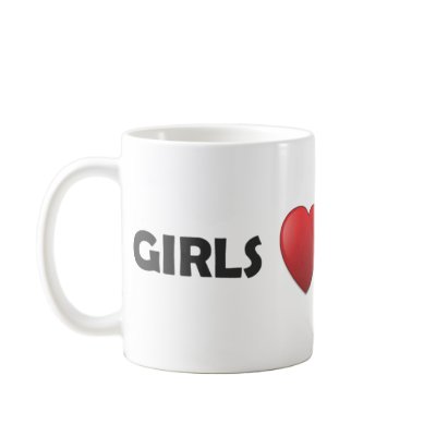 Girsl Heart Dubstep Mugs by DVCreativeStudio